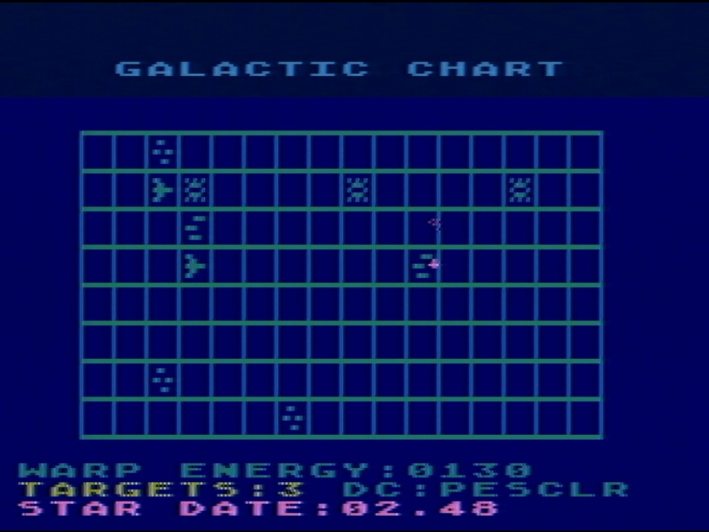 Gameplay of Star Raiders for Atari 5200